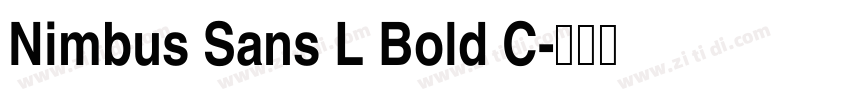 Nimbus Sans L Bold C字体转换